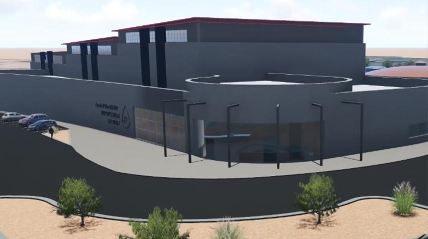 Rendering of El Paso Advance water purification facility