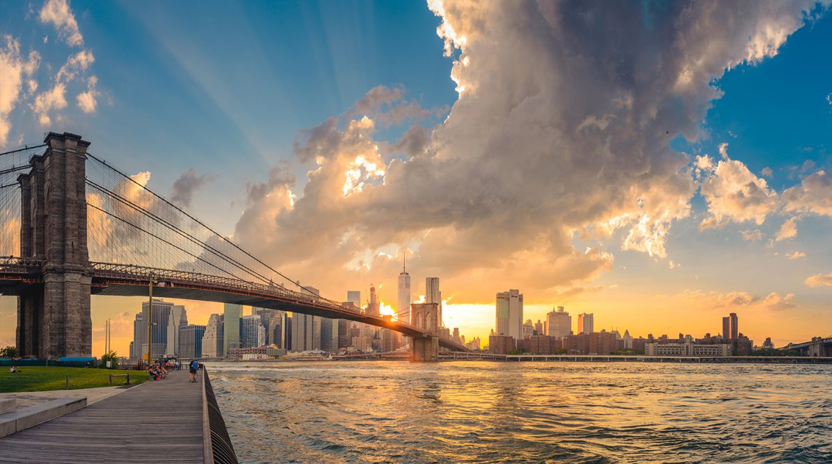 New York Skyline with bridge