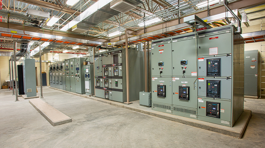 inside blower electrical building