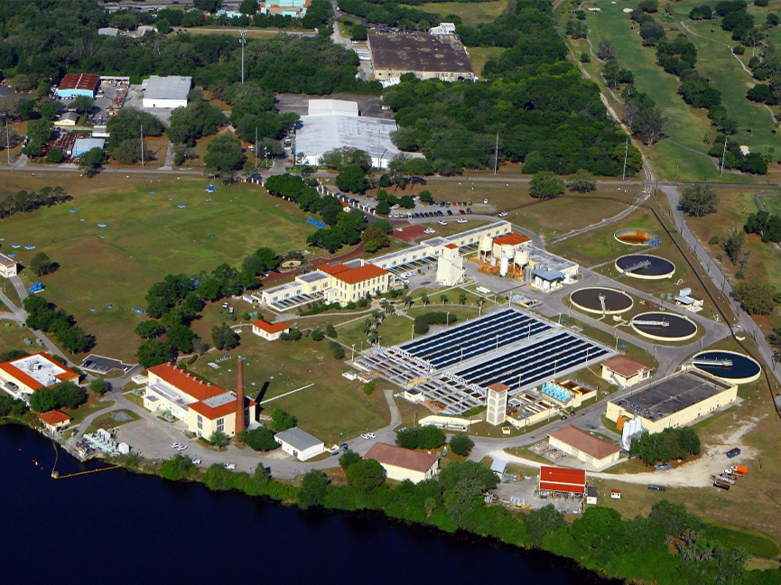 aerial of Tippin treatment plant