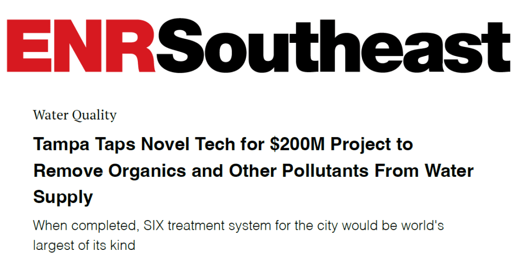 Tampa Taps Novel Tech for $200M project to remove PFAS, pollutants from water supply | Engineering News-Record Thumbnail Image