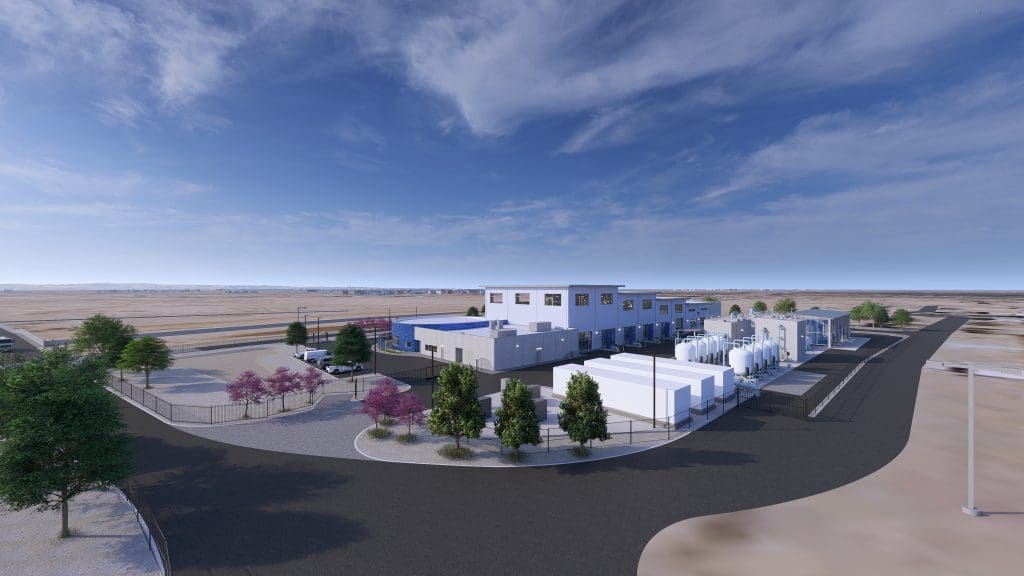 rendering of the Pure Water Center, the nation’s first direct-to-distribution water reuse facility, located in El Paso, Texas
