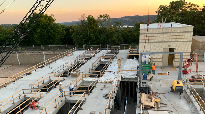 Ozark Point Water Treatment Plant in little rock, Arkansas designed by Carollo Engineers