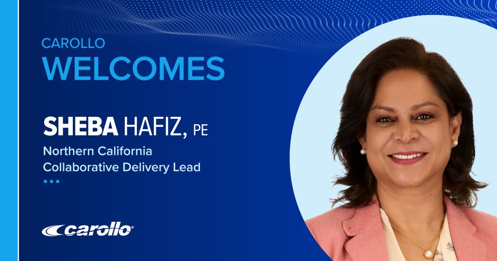 Headshot of Carollo's new Northern California Collaborative Delivery Lead, Sheba Hafiz