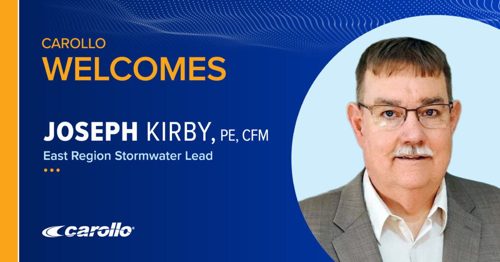 Headshot of Carollo's new stormwater and flood expert in New York Joseph Kirby.