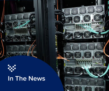 Photo of a data center box representing the liquid cooling technology helping relieve water demand.