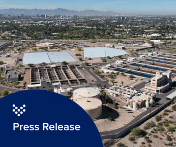 arial photo of the 24th street water treatment plant rehabilitation project, designed by Carollo Engineers.