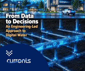 cover of the 2026 volume 2 issue of Currents Magazine by Carollo Engineers that talks about water project funding and data centers.