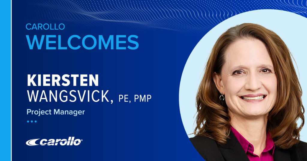 Head shot of Kiersten Wangsvick, Arizona water expert, and Carollo's new Project Manager.