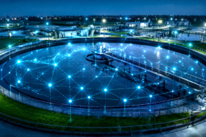 photo of wastewater plant using new machine learning