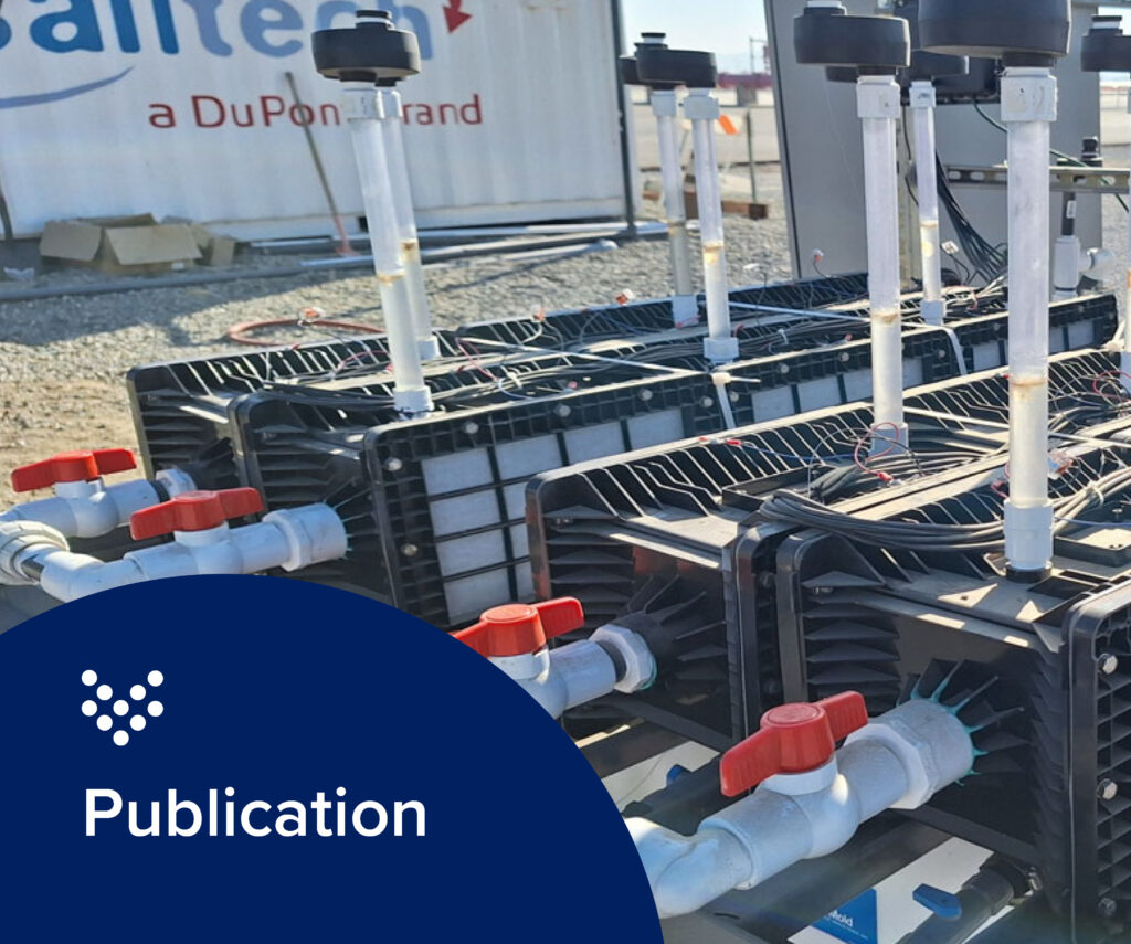 A bioelectrochemical approach for brine management in water reuse plants Thumbnail Image