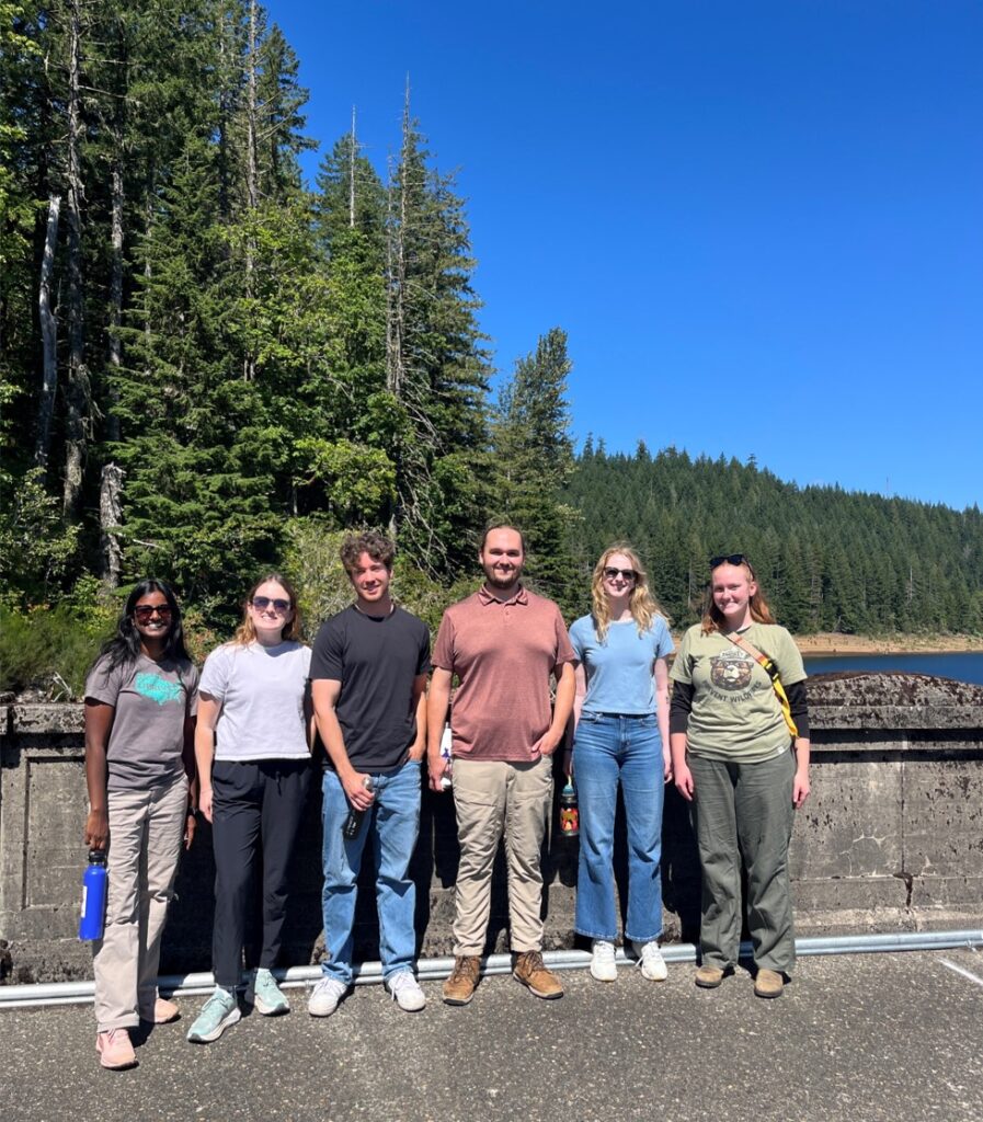 photo of Megan Rucker and other Carollo engineers touring the Bull Run Watershed treatment plant in Portland, Oregon
